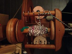 After my first round of plying, sitting on my bobbin. I admit, at this point I was petty skeptical. 